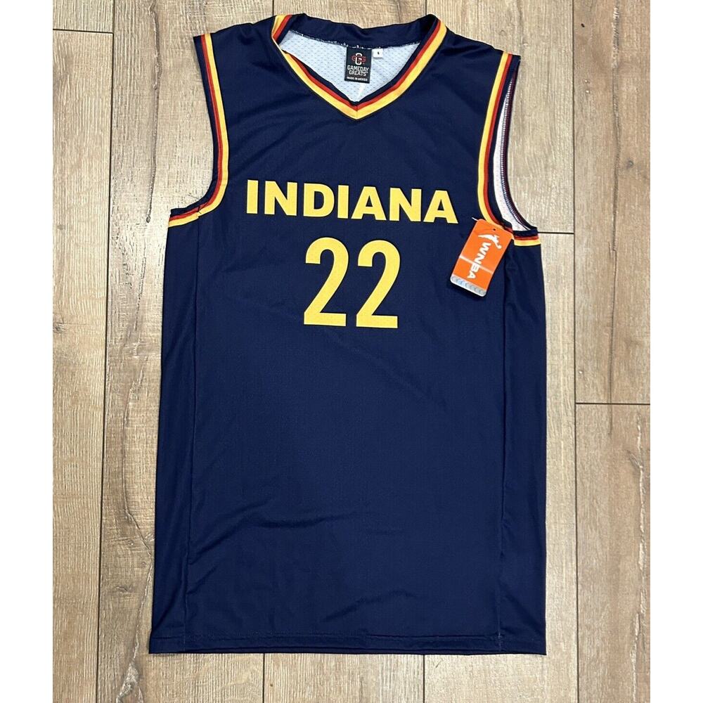NWT Indiana Fever Unisex Small Navy Caitlin Clark GameDay Greats Replica Jersey